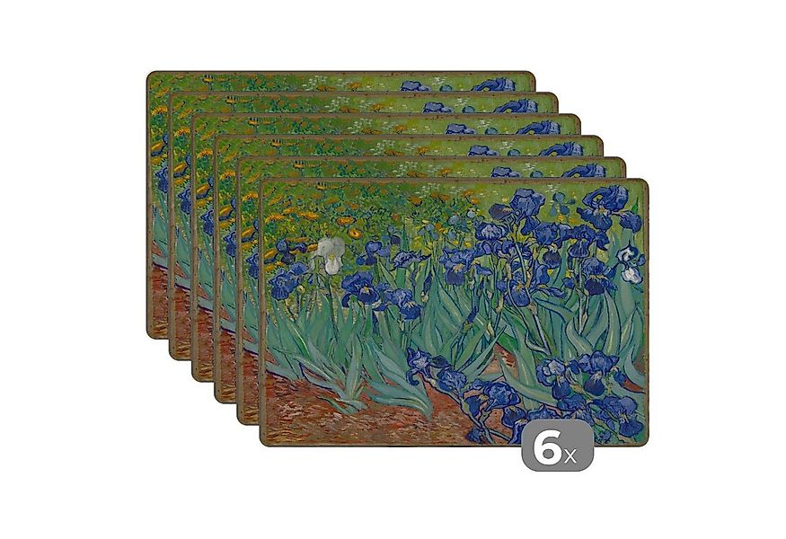 MuchoWow Platzset Schwertlilien - Vincent van Gogh, (6-St), Platzsets, Tisc günstig online kaufen