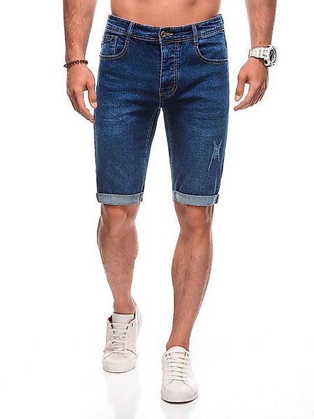 Edoti Jeansshorts Denim- Shorts für Männer Regular Fit günstig online kaufen