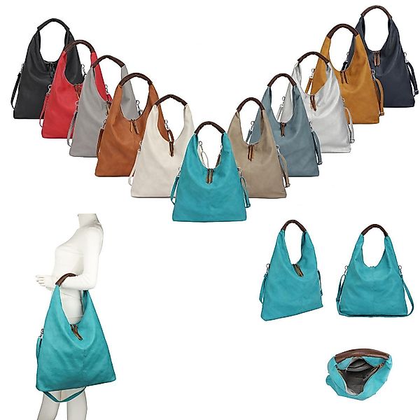 ITALYSHOP24 Schultertasche XXL Damen Tasche Shopper günstig online kaufen