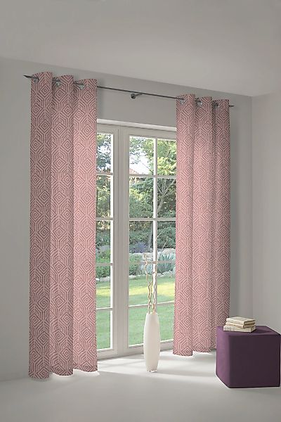 Adam Vorhang "Easy Diamond" Ösen 1 Stk. tlg. aus 100% Bio-Baumwolle günstig online kaufen