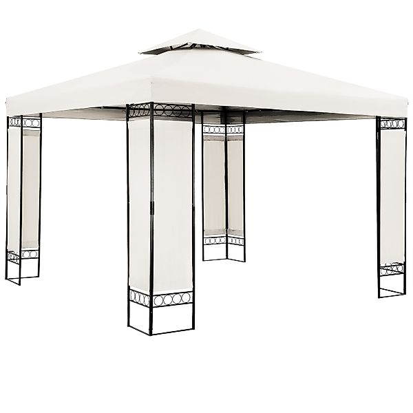Casaria Pavillon Lorca, 3x3m Farbwahl UV-Schutz 50+ Wasserabweisend Stabil günstig online kaufen