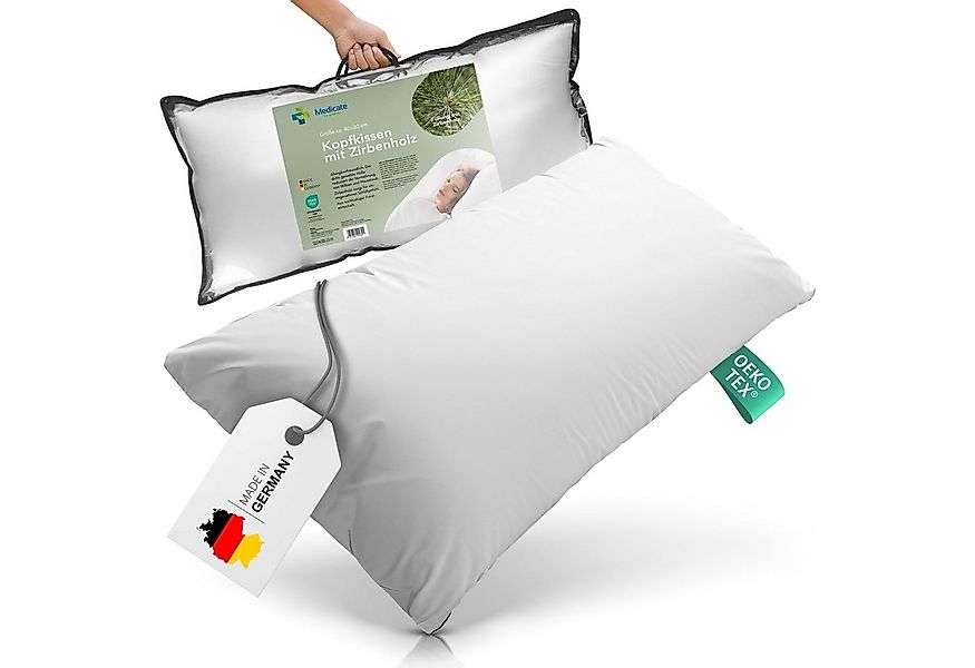 Medicate Zirbenkissen Medicate Zirbenholz Kopfkissen 40x80 cm, 1-tlg., Mit günstig online kaufen