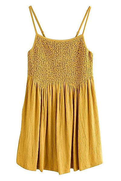 Next Jerseykleid Minikleid aus strukturiertem Jersey, dünne Träger (1-tlg) günstig online kaufen