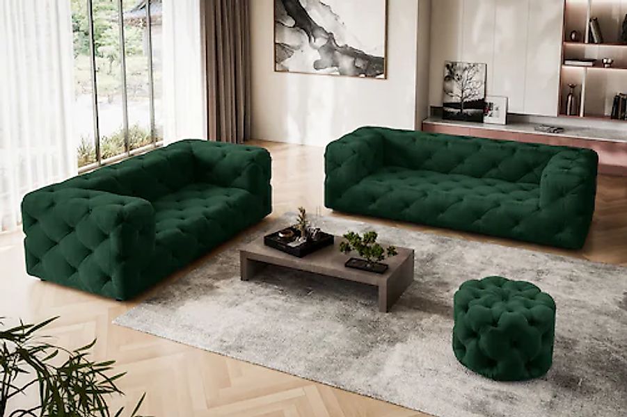 Home affaire 2-Sitzer »FOLLINA« 2-Sitzer Sofa mit klassischer Chesterfield- günstig online kaufen