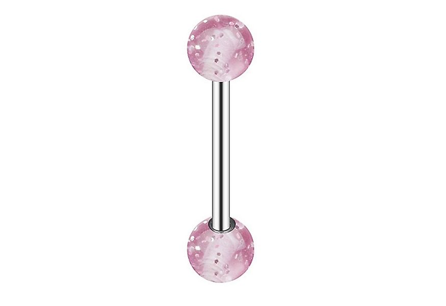 Taffstyle Piercing-Set Zungenpiercing Ohr Kugel Titan Ultra UV Glitter, Pie günstig online kaufen