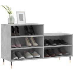vidaXL Schuhregal Schuhregal Betongrau 102x36x60 cm günstig online kaufen