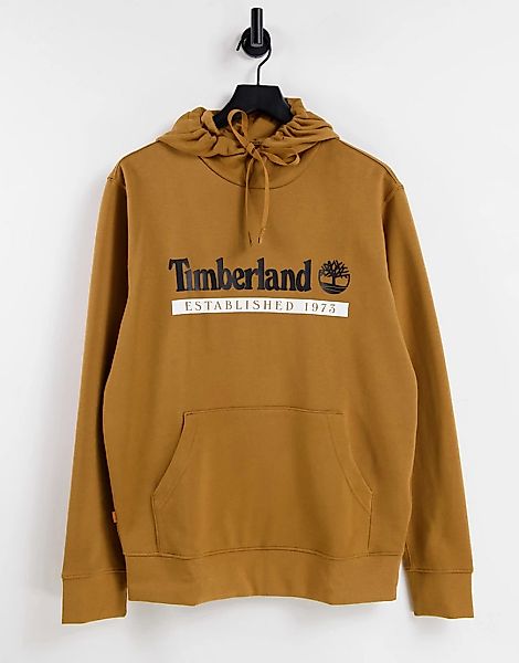 Timberland – Established 1973 – Kapuzenpullover in Weizenbraun günstig online kaufen