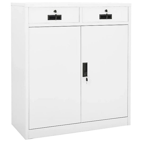 vidaXL Aktenschrank Büroschrank Weiß 90x40x102 cm günstig online kaufen