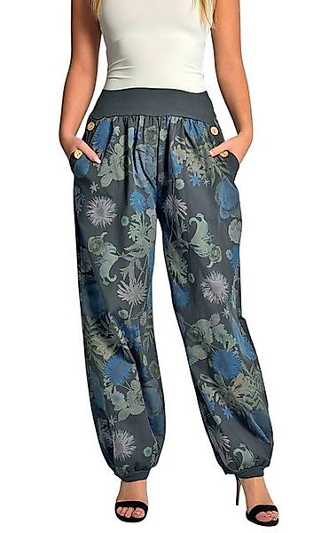 Mississhop Haremshose Baumwollhose Damenhose Aladinhose Blumenprint günstig online kaufen