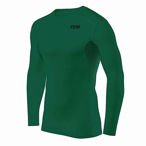 TCA Langarmshirt TCA Herren HyperFusion Kompressionsshirt - Grün (1-tlg) günstig online kaufen