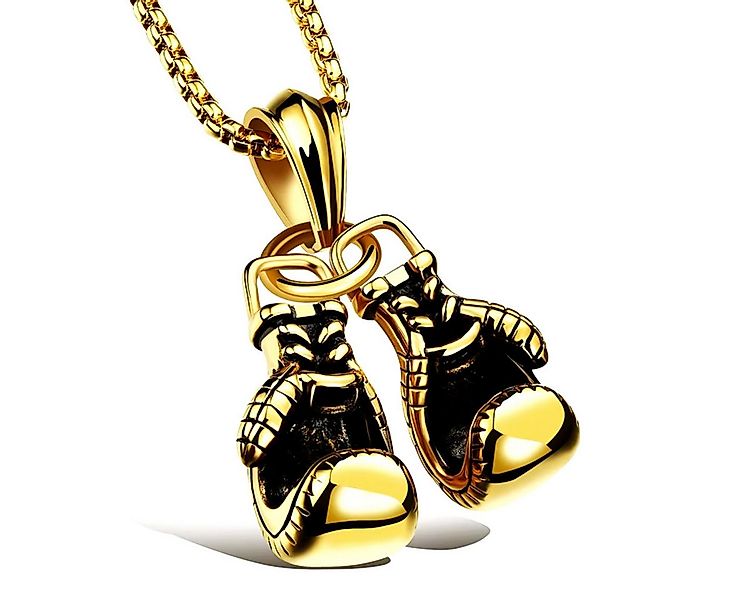 ELLAWIL Edelstahlkette Boxen Kampfsport Boxhandschuhe Halskette mit Boxhand günstig online kaufen