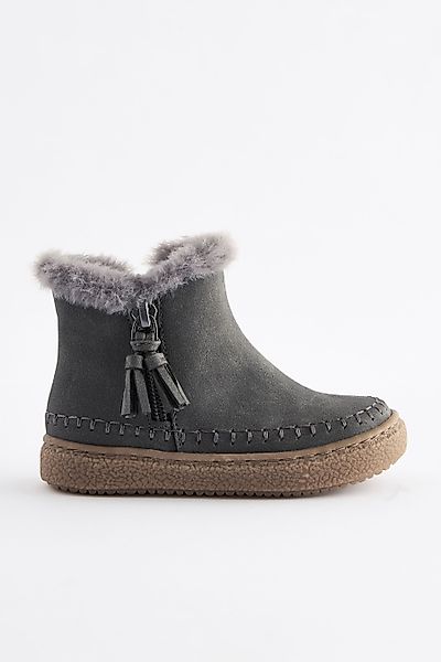 Next Stiefel mit Kunstfellfutter und Fransen günstig online kaufen