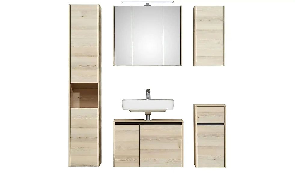 Badkombination  Dillinger See ¦ holzfarben ¦ Maße (cm): B: 150 H: 200 Schrä günstig online kaufen