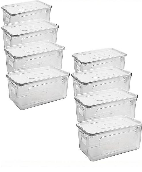 Centi Aufbewahrungsbox TORONTO – 17 Liter Transparent mit Strukturdesign (8 günstig online kaufen