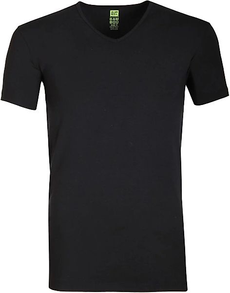 Alan Red Bamboo T-shirt Schwarz - Größe XL günstig online kaufen