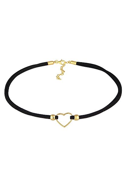 Elli Choker Choker Herz Halsband Schwarz günstig online kaufen