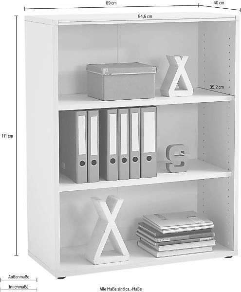 FMD "Calvi" in 2 Höhen, viel Staur., verstellb. Böden, erweiterbar, Breite: günstig online kaufen