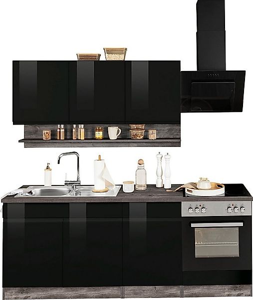 KOCHSTATION Küchenzeile KS-Virginia, Breite 210 cm, mit oder ohne E-Geräte günstig online kaufen