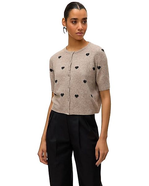 Vero Moda Cardigan Leichter Cardigan mit 2/4-Ärmel und Herzmotiv günstig online kaufen
