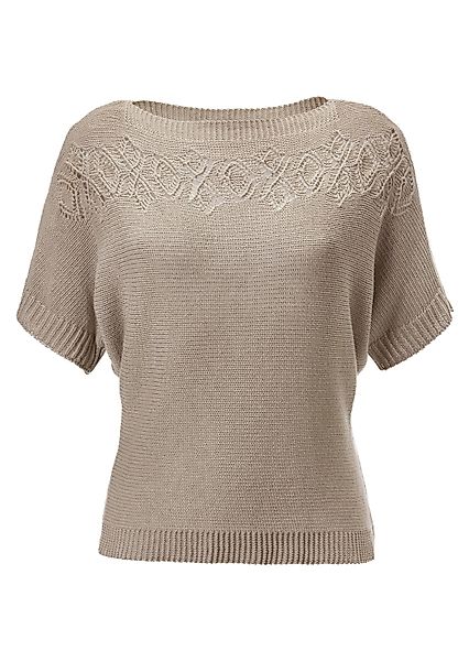 MADELEINE Strickpullover Halbarm-Pullover aus Baumwolle und günstig online kaufen