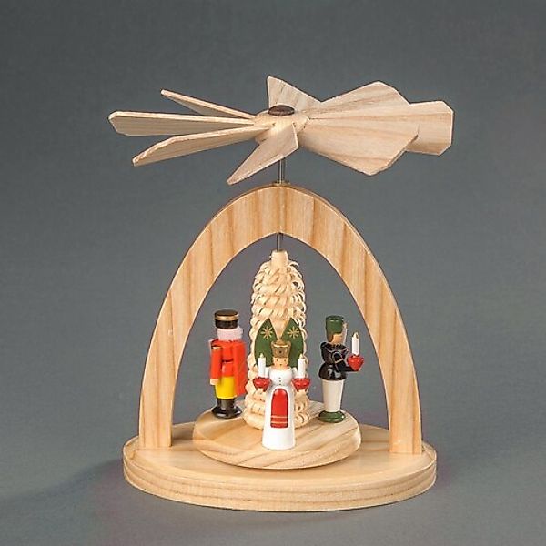 Albin Preissler Weihnachtspyramide »Wärmespiel - Engel, Bergmann und Nußkna günstig online kaufen