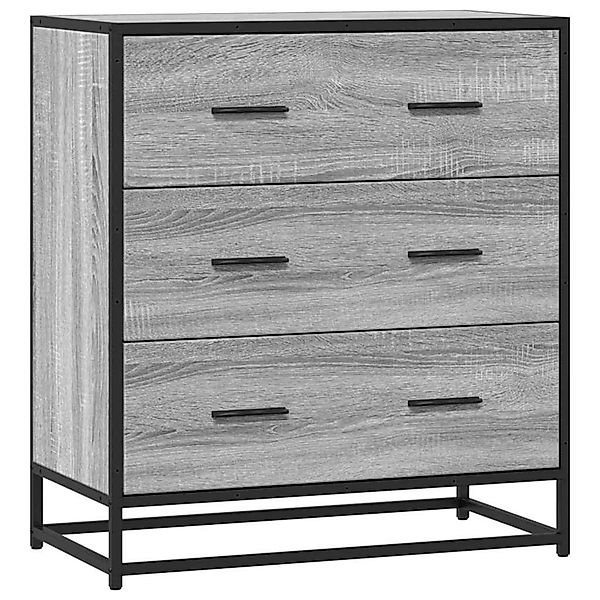 vidaXL Sideboard Grau Sonoma 68x35x76 cm Holzwerkstoff und Metall 848972 günstig online kaufen