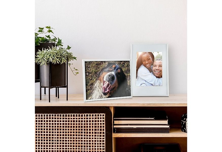 relaxdays Bilderrahmen 2er Set 20x30 cm, weiß günstig online kaufen