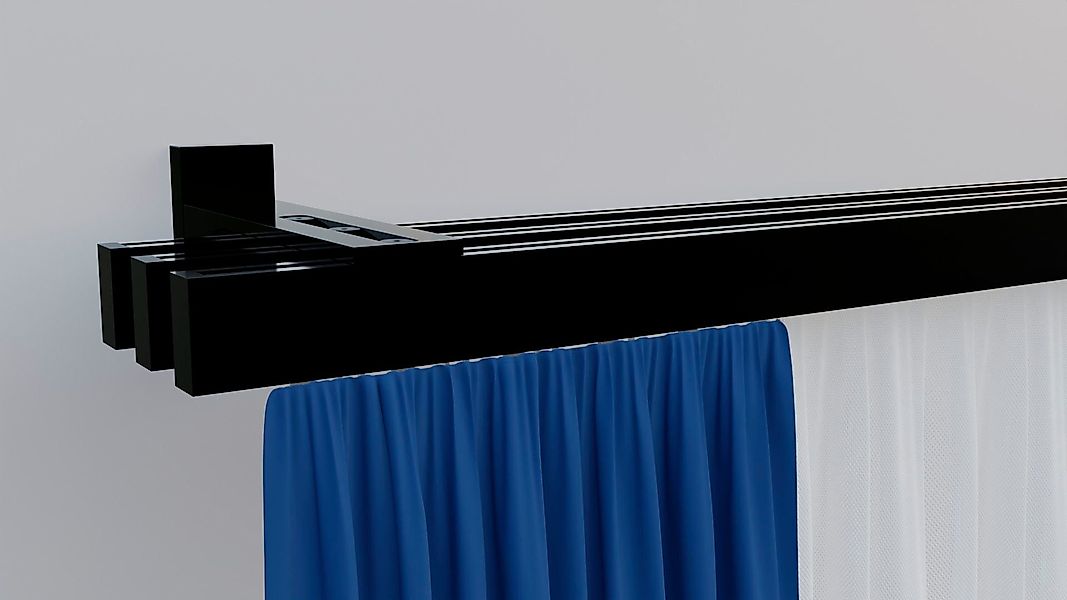indeko Gardinenstange Bern, 3-läufig, Wunschmaßlänge, verschraubt, günstig online kaufen