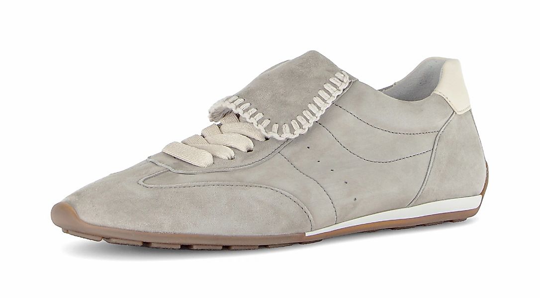 Gabor Sneaker Freizeitschuh, Halbschuh, Schnürer mit Ziernähten und Kontras günstig online kaufen
