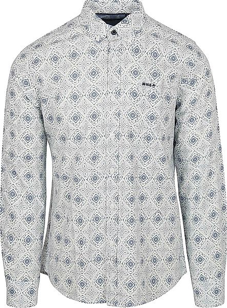 NZA Hemd Karson Leinen Blend Blau - Größe XXL günstig online kaufen