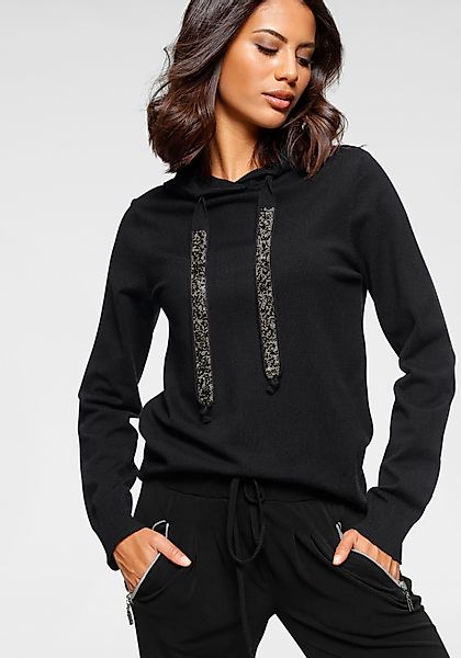 Laura Scott Strickpullover mit Kapuze und günstig online kaufen
