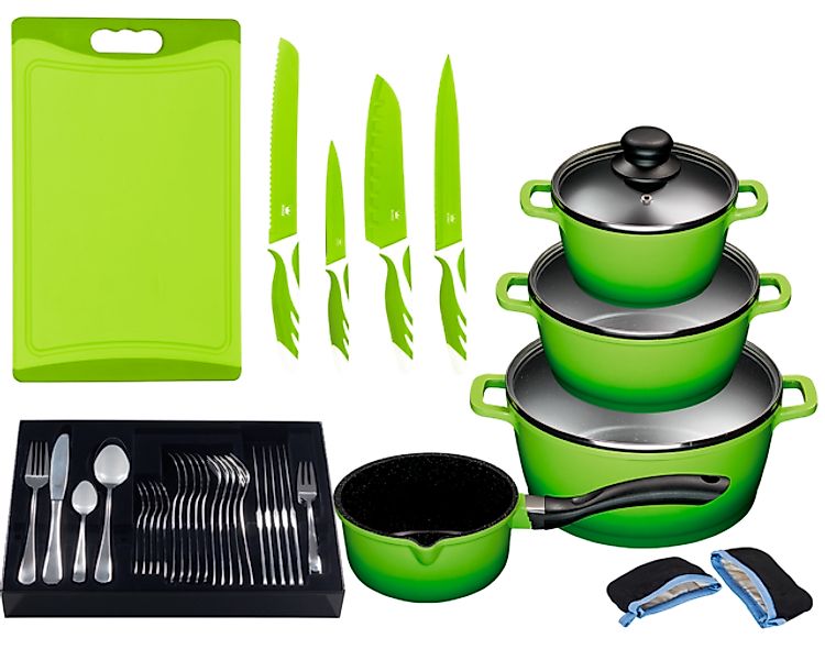 KING Topf-Set »»ALUGUSS« Aluminiumguss, Induktion, Antihaftbeschichtung«, A günstig online kaufen