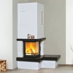 Hark Kaminofen Nebraska Bank Rechts Marmor Schwarz-Weiß 8 kW EEK: A+ günstig online kaufen