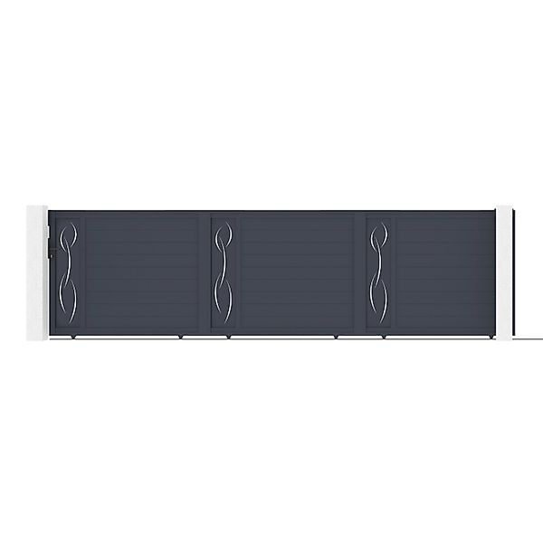Casanoov Schiebetor 6M Life H 160 Graues Aluminium günstig online kaufen