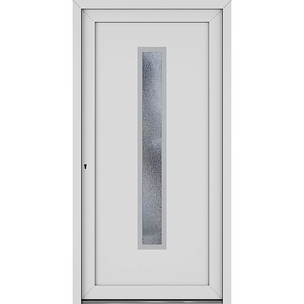 Roro Haustür OKE 1105 Kunststoff Weiß 100 cm x 200 cm DIN L günstig online kaufen