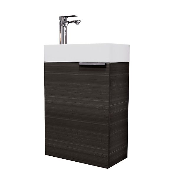 Planetmöbel Waschtisch Waschbeckenunterschrank 40cm Anthrazit (2er günstig online kaufen