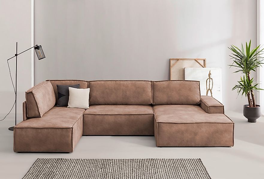 Home affaire Wohnlandschaft "SHERWOOD U-Form, 329 cm - OTTO. Verlässliche Q günstig online kaufen