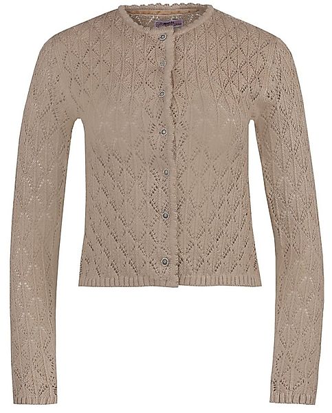 MarJo Strickjacke Trachtenstrickjacke Waldstetten taupe günstig online kaufen