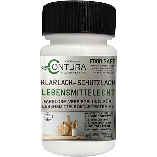 Contura Klarlack Lebensmittelecht Hartlack Food Safe Schneidebrett Tischpla günstig online kaufen