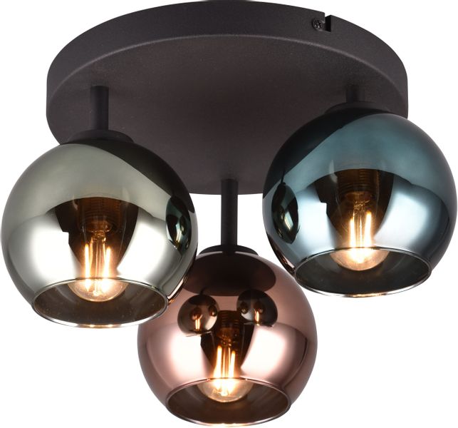 Reality Leuchten Deckenleuchte SHELDON, Deckenlampe 3-flammig günstig online kaufen