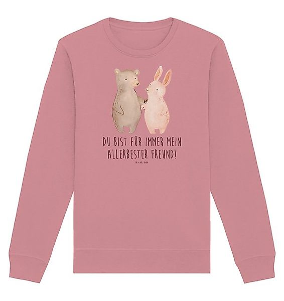 Mr. & Mrs. Panda Longpullover Größe XS Bär und Hase Umarmen - Canyon Pink - günstig online kaufen