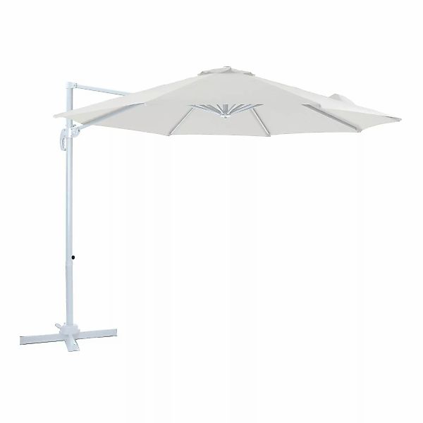 AXI Ampelschirm Ø 300 cm Beige mit Handöffner günstig online kaufen