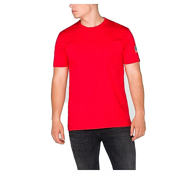 Alpha Industries Nasa Kurzärmeliges T-shirt S Speed Red günstig online kaufen
