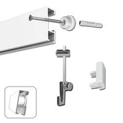 Bilderrahmen Neumann Bilderschienenset Galerieschiene Bilderschienen Komple günstig online kaufen