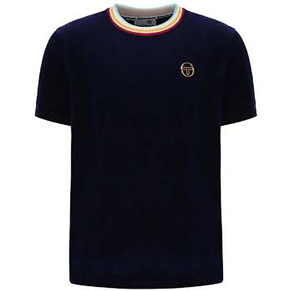 Sergio Tacchini  T-Shirts & Poloshirts Slice Velour T-Shirt Maritime Blue/G günstig online kaufen