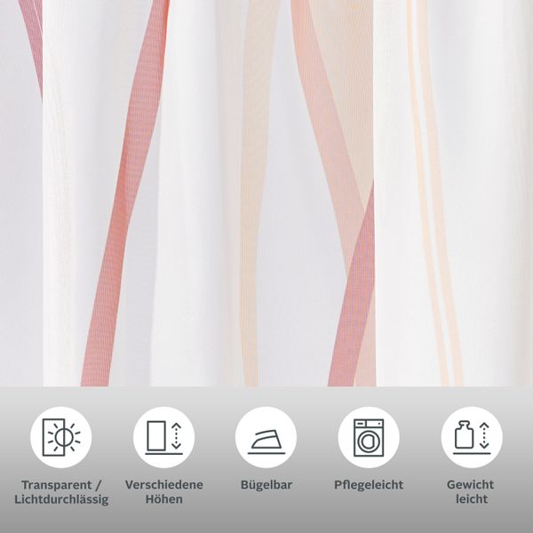 my home Gardine "DIMONA" Schlaufen 2 Stk. tlg. 2-er Set, Voile, Polyester, günstig online kaufen