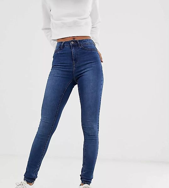 Noisy May Tall – Callie – Jeans mit engem Schnitt & hohem Bund in verwasche günstig online kaufen