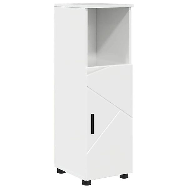 vidaXL Badezimmerschrank mit Speicher Hochglanz Weiß 30 x 35 x 95 cm 883318 günstig online kaufen