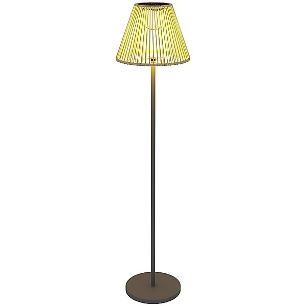 ANTEN LED Stehlampe Solarlampen Rattan Solar günstig online kaufen