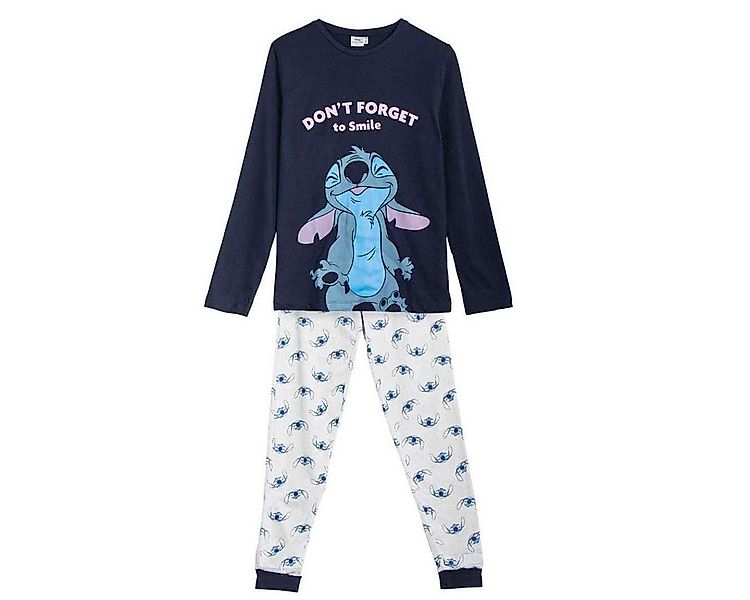 Disney Pyjama Lilo & Stitch Long Pyjama für Erwachsene bequemer Schlafanzug günstig online kaufen